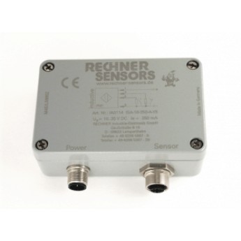 Индуктивный датчик RECHNER IA0208 ISA-10-BA2-A-98.5x64x34.5-AL с аналоговым выходом, корпус AL 98.5x64x34.5 mm, IP67 419818
